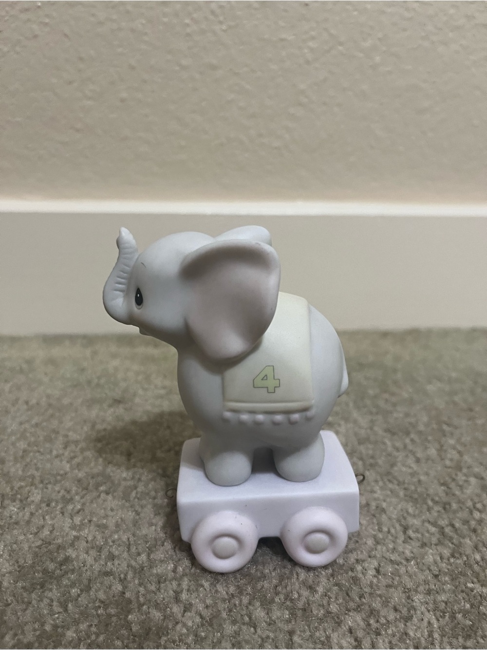 Precious Moments Birthday Train, Age 4 Elephant, May Your Birthday Be Gigantic